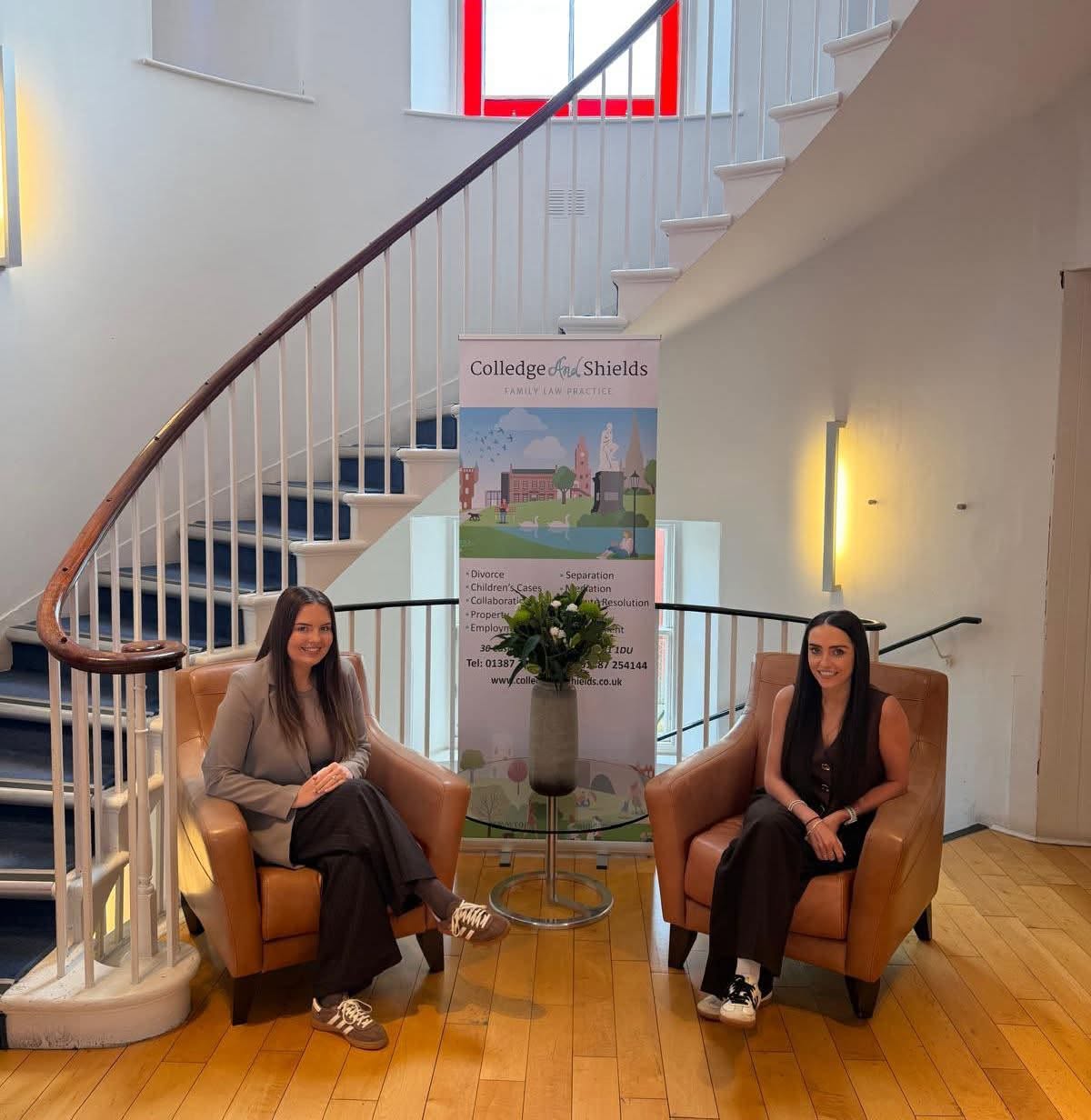 The Colledge & Shields team at their Dumfries office